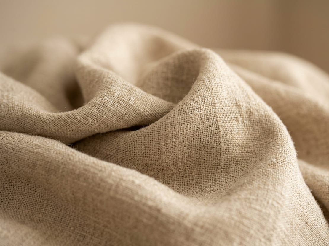 Natural greige linen